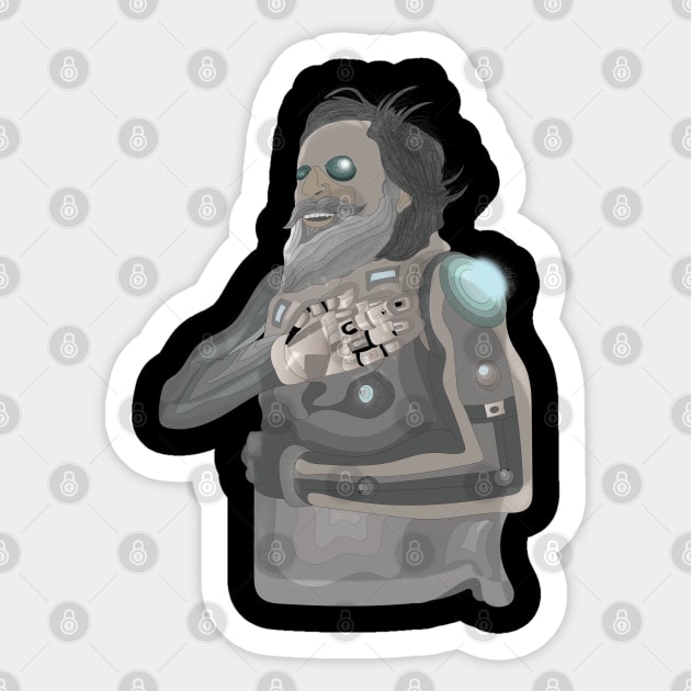 Humanoid Sticker by ROCOCO DESIGNS